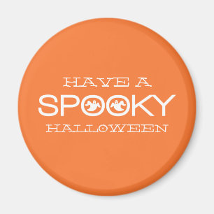Spooky Typography Halloween Magnet