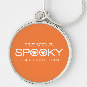 Spooky Typography Halloween Premium Keychain