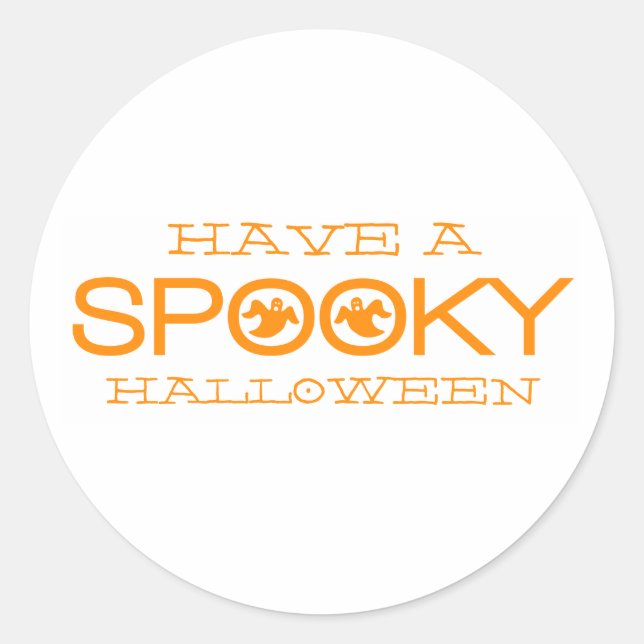 Spooky Typography Halloween Stickers (Front)