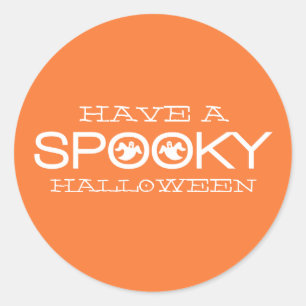 Spooky Typography Halloween Stickers
