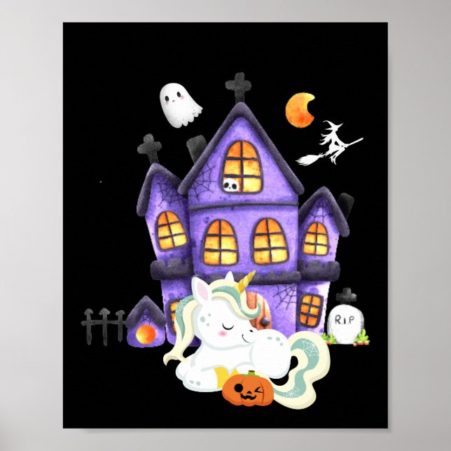 Spooky Unicorn Poster (Front)