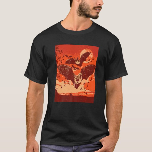 Spooky Vampire Bats T-Shirt (Front)