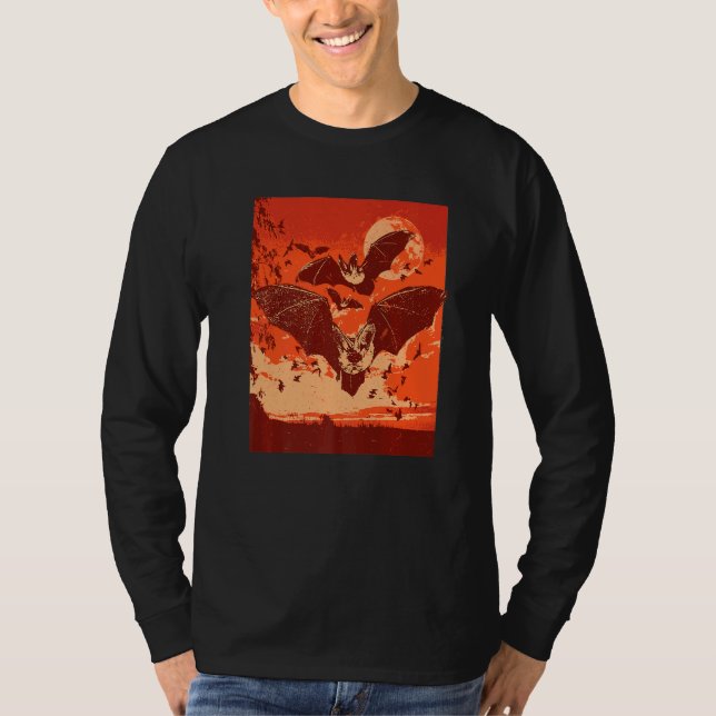 Spooky Vampire Bats T-Shirt (Front)