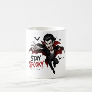 Spooky Vampire Cartoon Coffee Mug