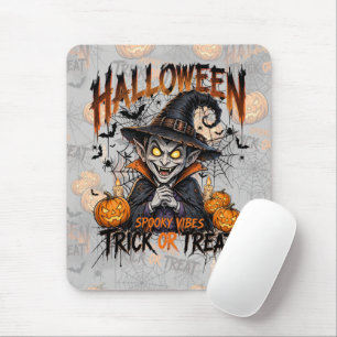 Spooky Vampire Halloween Mouse Pad