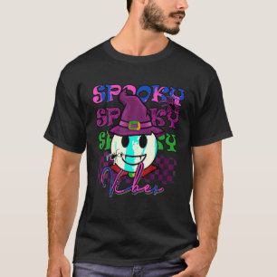 Spooky Vibe Retro Spooky Witch Gothic Halloween Co T-Shirt