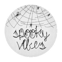 Spooky Vibes Abstract Spiders    