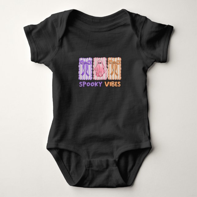 Spooky Vibes Baby Bodysuit (Front)