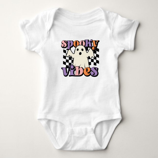 Spooky Vibes Baby Bodysuit (Front)