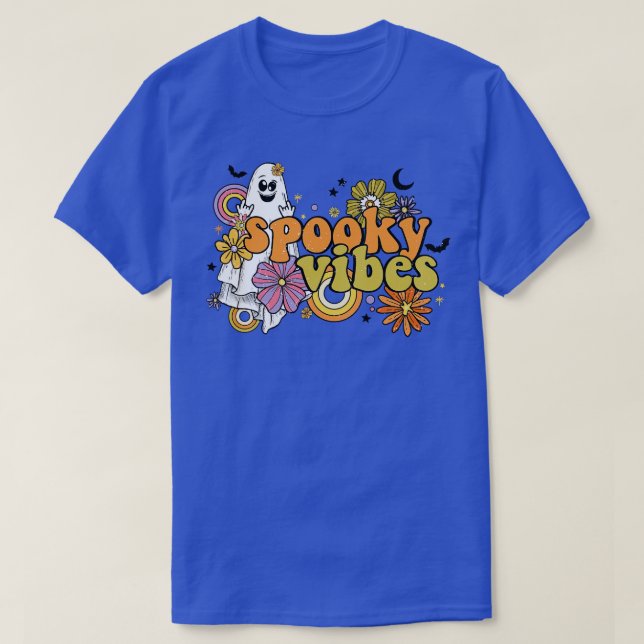 spooky vibes books reading T-Shirt (Design Front)