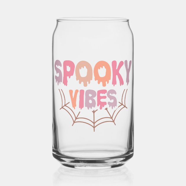 Spooky Vibes Can Glass (Front)