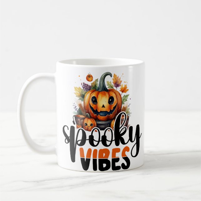 Spooky vibes coffee mug (Left)