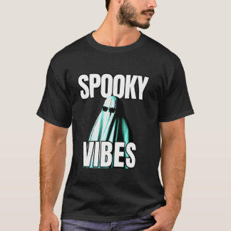 Spooky Vibes Cute Ghost In Sunglasses Funny Hallow T-Shirt