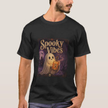 Spooky Vibes Cute Ghost Magic Potion Halloween Tee