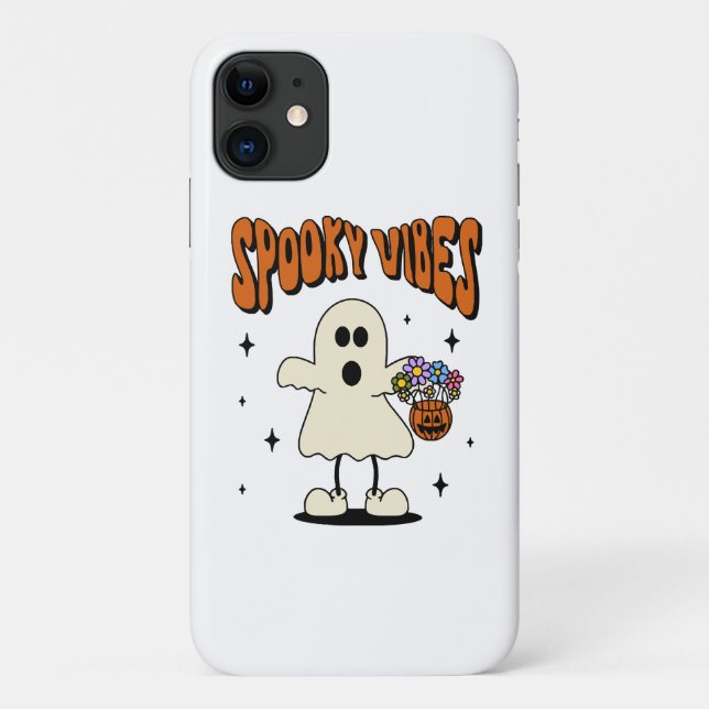 Spooky vibes ghost Case-Mate iPhone case (Back)
