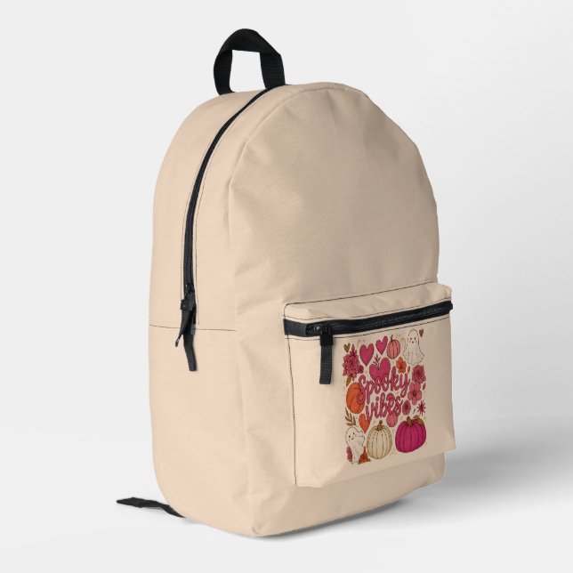 Spooky Vibes - Halloween Backpack (Back Corner Left)