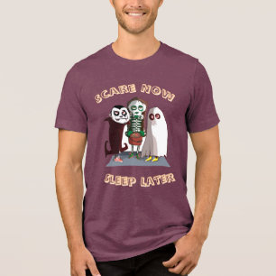 Spooky Vibes – Halloween Design Men’s T-Shirt Des Tri-Blend Shirt