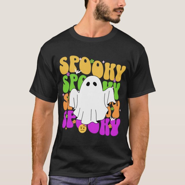 Spooky Vibes: Halloween Graphic Tee (Front)