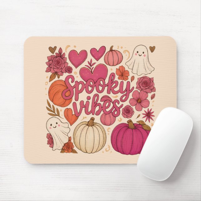 Spooky Vibes - Halloween  Mouse Pad (With Mouse)