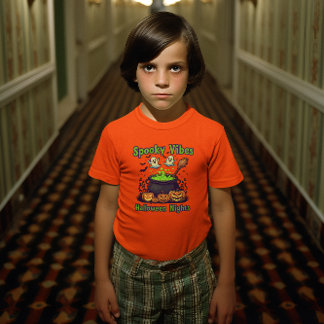 Spooky Vibes Halloween Shirt for Kids