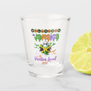 Spooky Vibes in Jamaica Tropical Halloween Fun Shot Glass