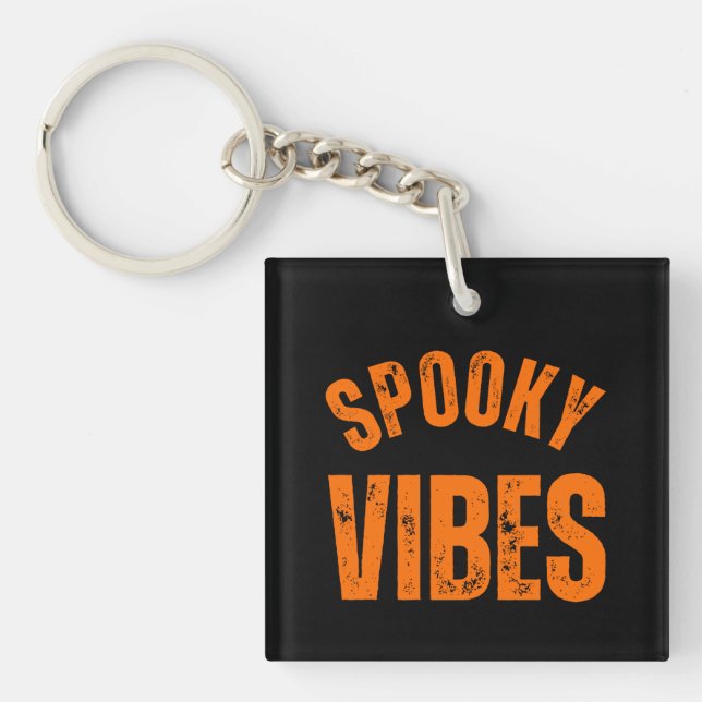 SPOOKY VIBES KEYCHAIN (Front)