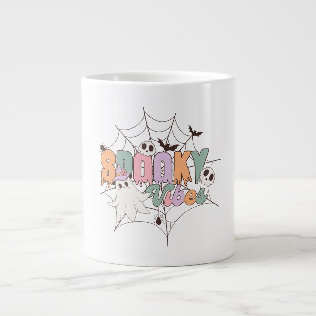 Spooky Vibes Large Coffee Mug (Front)