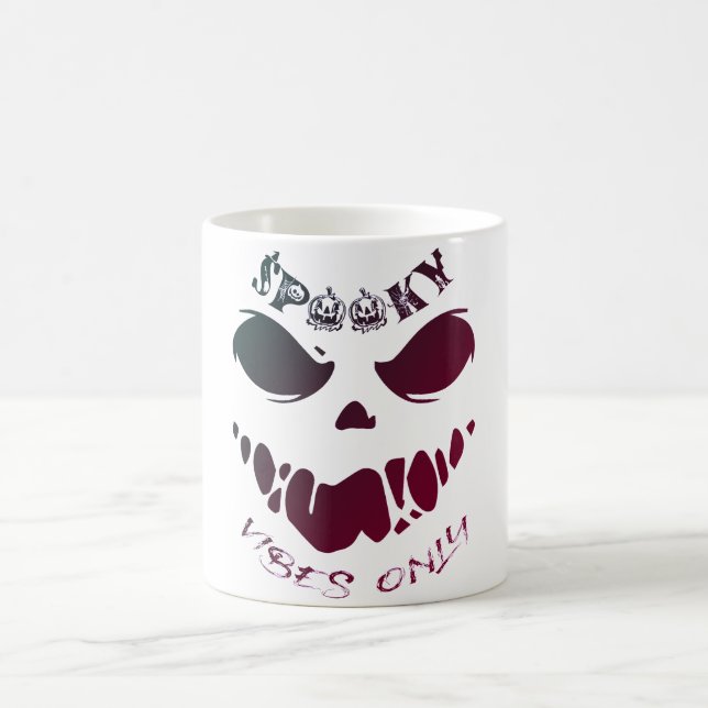 Spooky Vibes Only-Halloween Monster  Magic Mug (Center)
