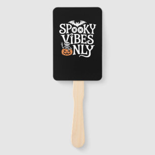 Spooky Vibes Only Halloween Sloth Oversized T-Shir Hand Fan