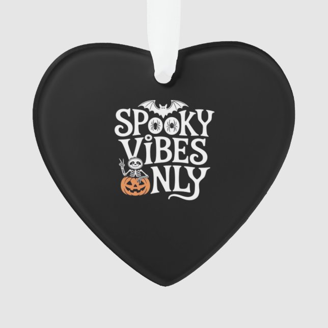 Spooky Vibes Only Halloween Sloth Oversized T-Shir Ornament (Front)