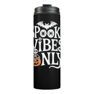 Spooky Vibes Only Halloween Sloth Oversized T-Shir Thermal Tumbler
