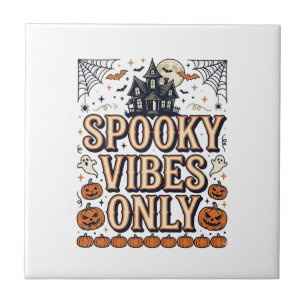 Spooky Vibes Only Vintage Halloween Shirt Design_1 Tile