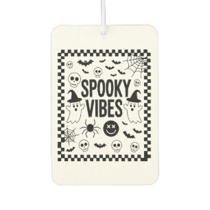 Spooky Vibes Retro Halloween Air Freshener