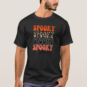 Spooky Vibes Retro Vintage Halloween T-Shirt