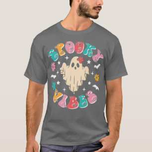 Spooky Vibes Shirt Funny Halloween Ghost Spooky Se