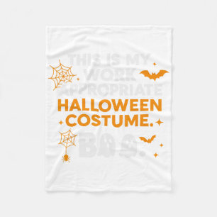 Spooky Vibes Tarot Halloween Ghost Retro Pumpkin Fleece Blanket