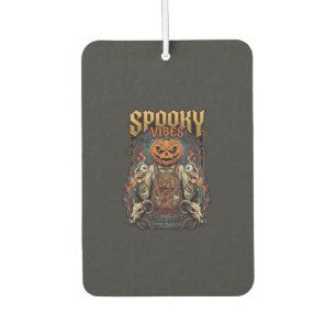 Spooky Vires Halloween Pumpkin Head Holding Eyebal Air Freshener