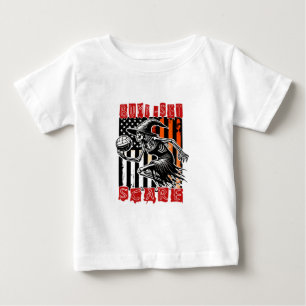 Spooky Volleyball: Bump Set Scare Designs Baby T-Shirt