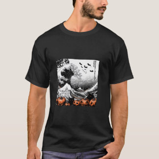 Spooky Wave Hokusai s Halloween T Shirt