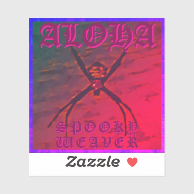 Spooky Weaver (orange), Flexible Photo (Sheet)