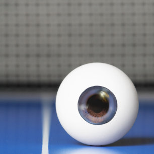Spooky Weird Realistic Blue Eye Eyeball Halloween Ping Pong Ball