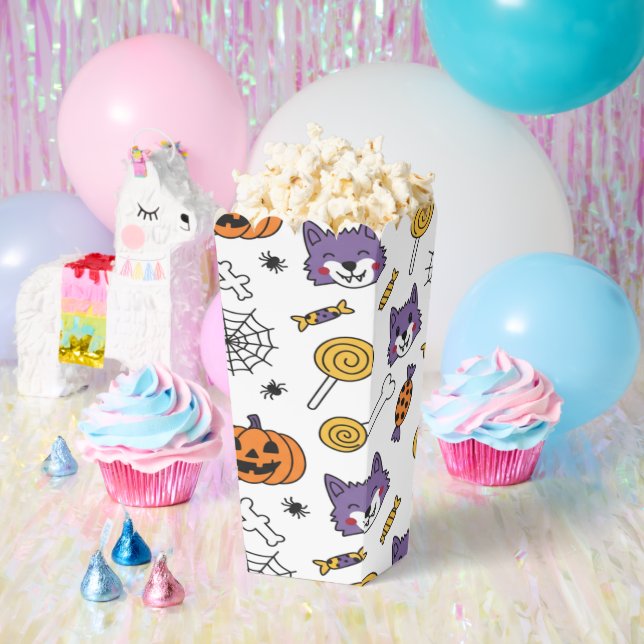 Spooky Werewolf Halloween Vibes Favor Box (Party)