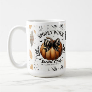 Spooky Witch Coffee Mug – Fall Pumpkin Design
