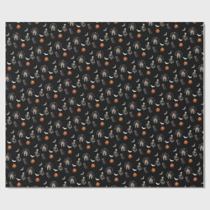 Spooky Witch Halloween - black- 🎃👻 Wrapping Paper