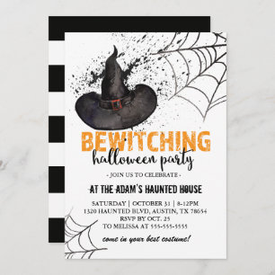 Spooky Witch Halloween Party Invitation