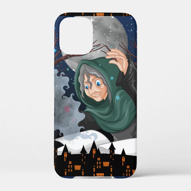  Spooky Witch & Haunted House Halloween🌙 Case-Mate iPhone Case (Back)