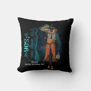 Spooky Witchy 30Th Birthday Halloween Throw Pillow