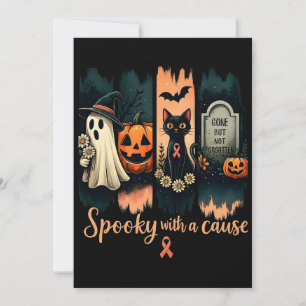  Spooky with a Cause – Halloween & Pink Ribbon  Invitation