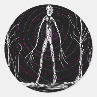 spooky woods whimsical astral magical mystical pag classic round sticker