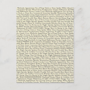 Spooky Words Postcard